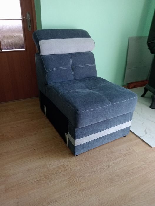 Fotel wolnostojący welurowy