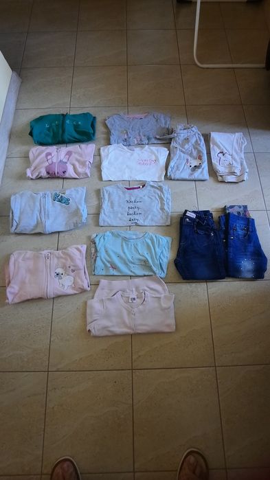 Bluzy,spodnie, bluzeczki dla dziewczynki 13 sztuk
