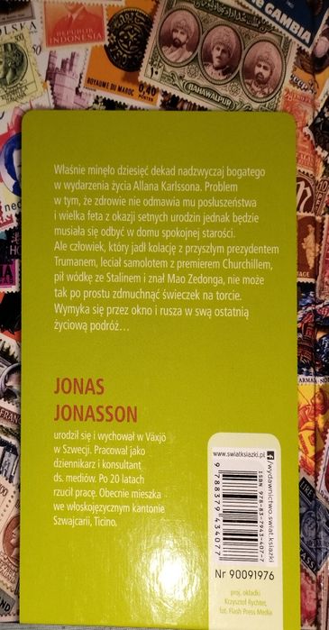 Książka "Stulatek który wyskoczył przez okno i znikną"