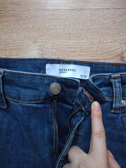 Jeansy damskie Reserved L niebieskie