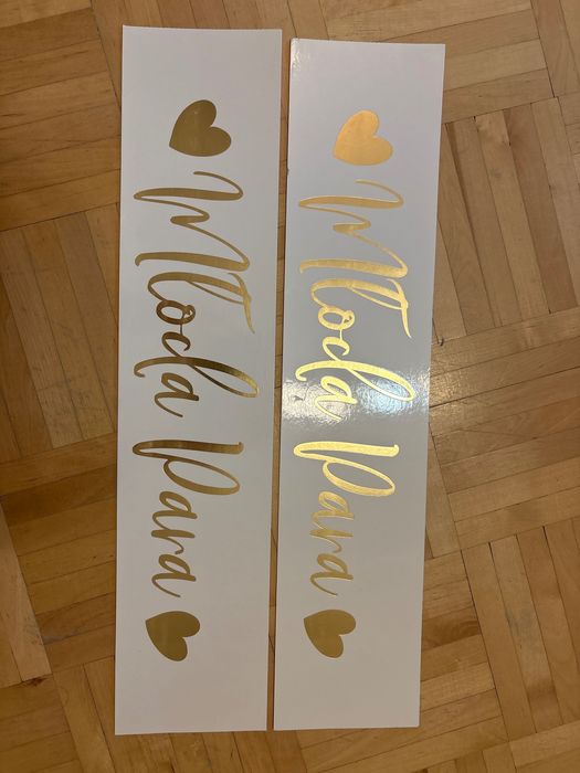 Weselne tablice rejestracyjne