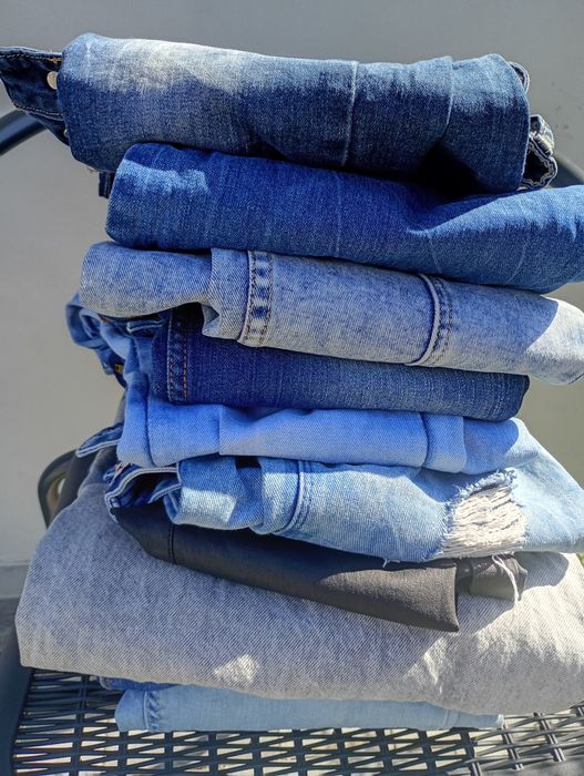 Paczka spodni jeansowych 10 sztuk