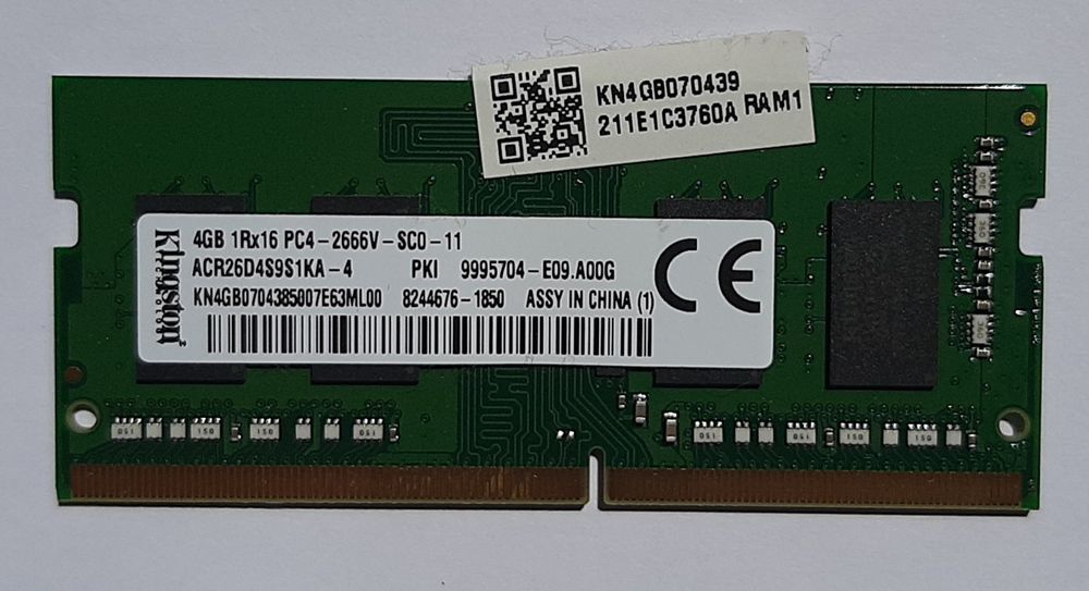 Kingston 4GB DDR4 2666MHZ SODIMM KN4GB070439
