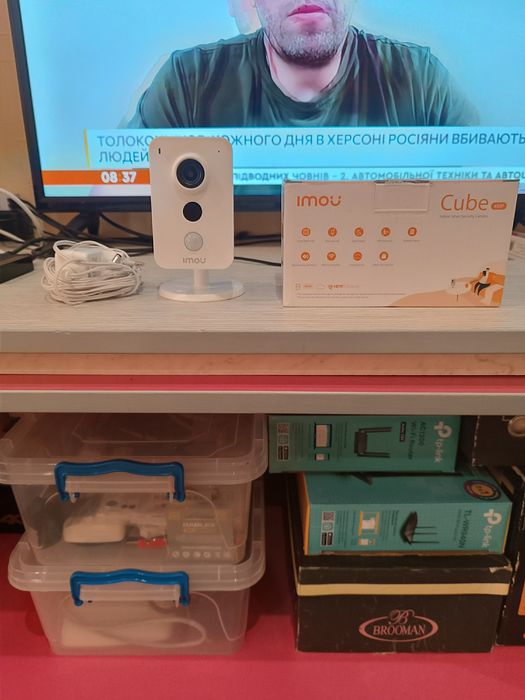 Камера відеоспостереження відеокамера IP-відеокамера 4 Мп Imou Cube 4MP (IPC-K42P)