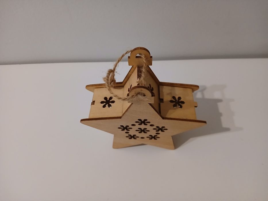 Estrela decorativa com luz