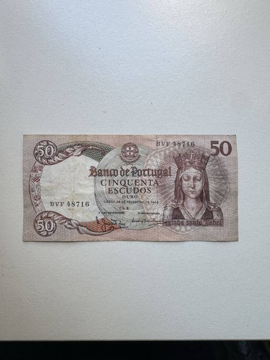 Nota 50 escudos de 28/02/1964