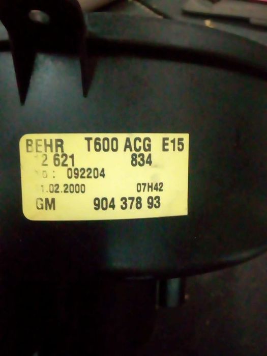Motor Da Sofagem Opel Zafira A Veículo Multiuso (T98)