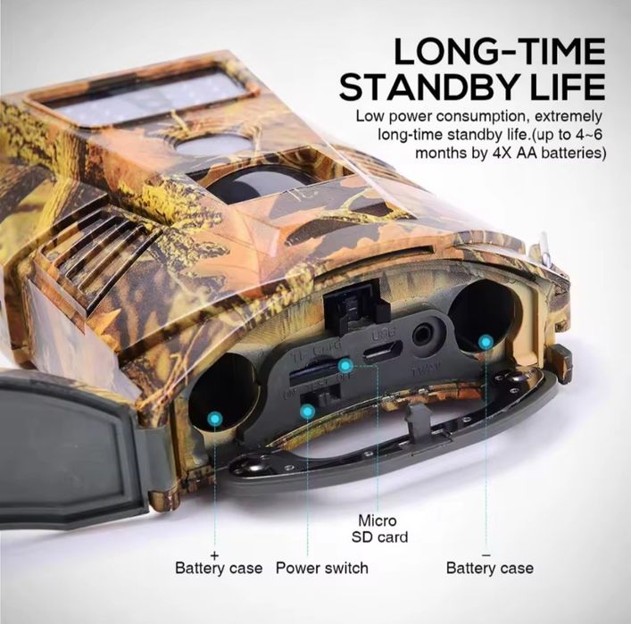 Фотопастка HT001B камера для охоти, дикої природи, камера спостереженн