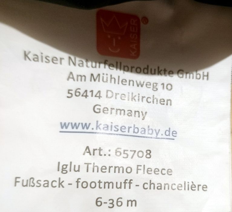 Śpiwór do wózka, na sanki.