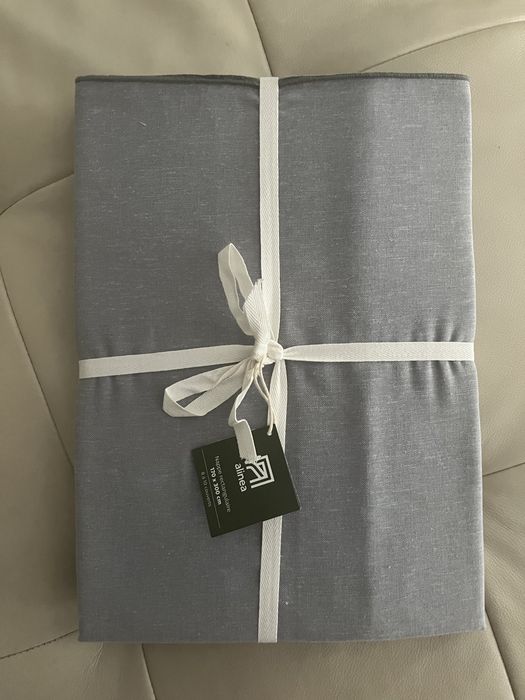 Toalha de mesa 170x300 cm alinea algodao e linho