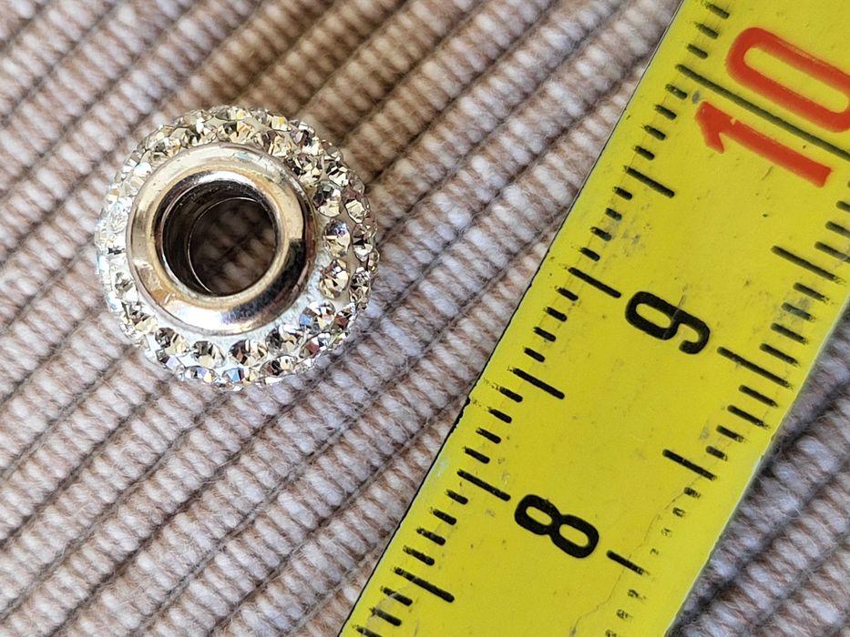 Koralik zawieszka beads charms srebro (21) cyrkonie