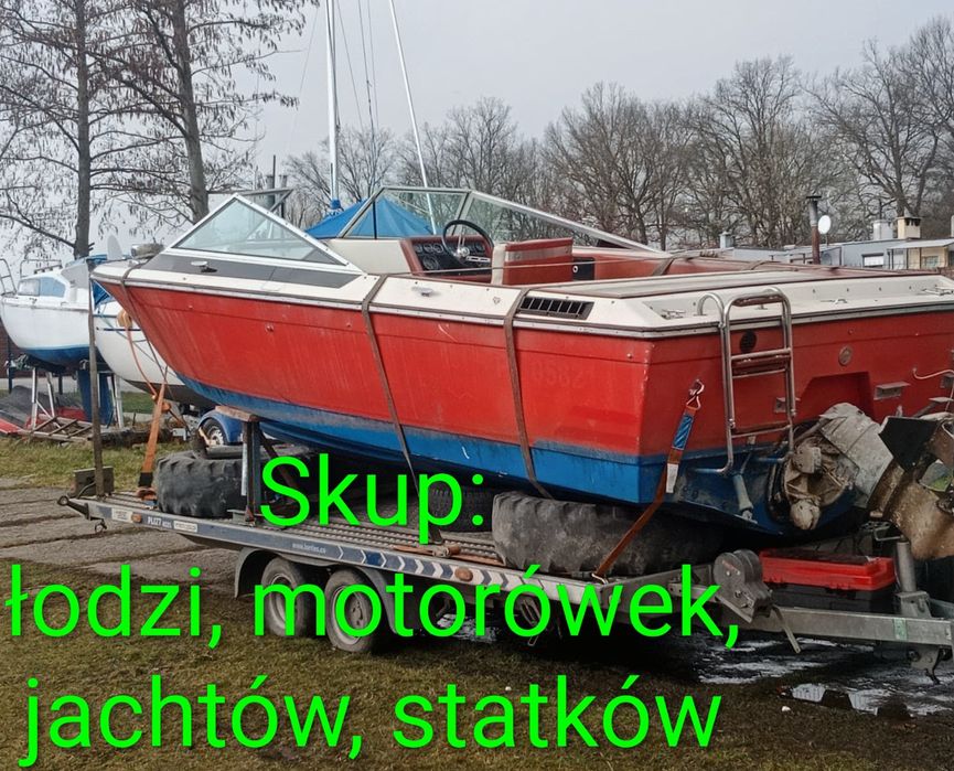 Skup łódź wędkarska motorówka jacht hausboat skuter wodny - gotówka
