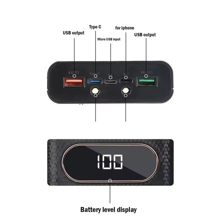 Power Bank 20000 mAh. Швидка зарядка