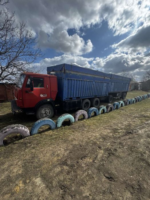 Продам камаз 53215 із прицепом не ман і не даф бортовий грузовик