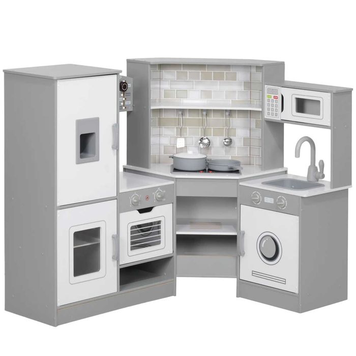 Cozinha de Madeira para Crianças com Sons cinzento – brinquedos