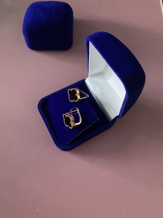 Сережки  Van Cleef премиум бижутерия