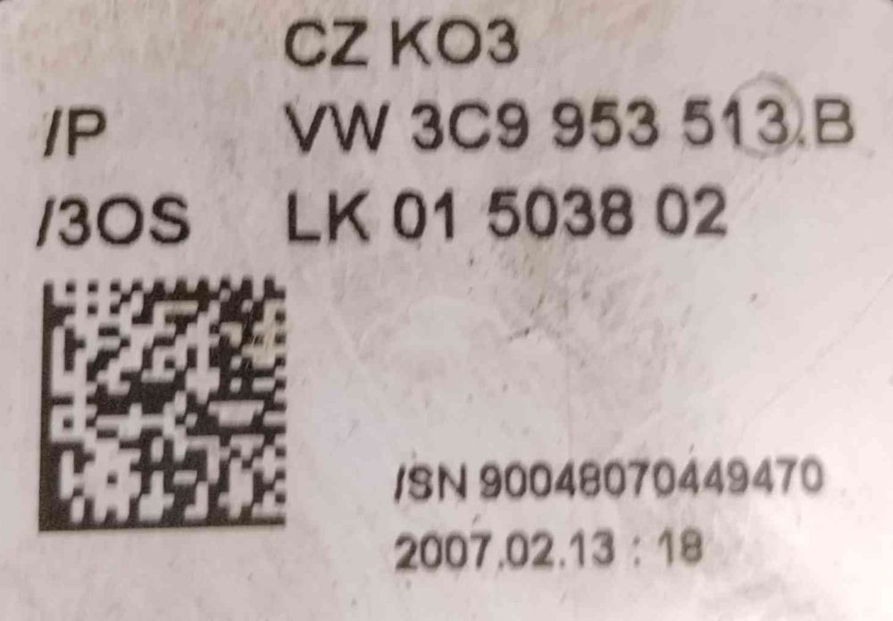 Conjunto / Manetes de Luzes e Limpa Vidros 3C9953507 - VW PASSAT B6 Variant