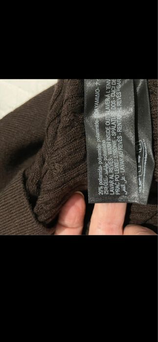 Wełniany sweterek Polo Massimo Dutti