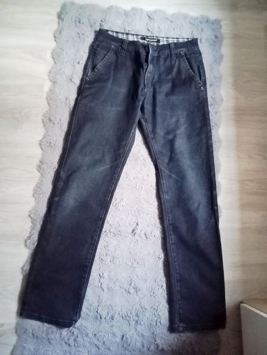 Spodnie Męskie Jeansy  czarne Kingbon rozmiar L