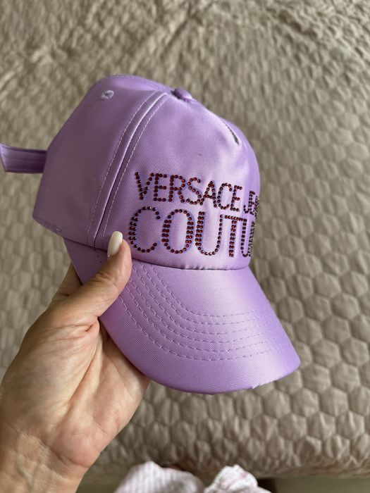 Кепка бейсболка versace зі стразами нова