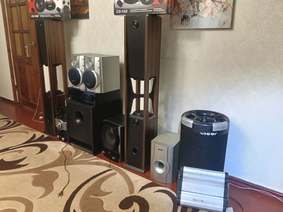 Усилитиль pioneer и колонки grundig