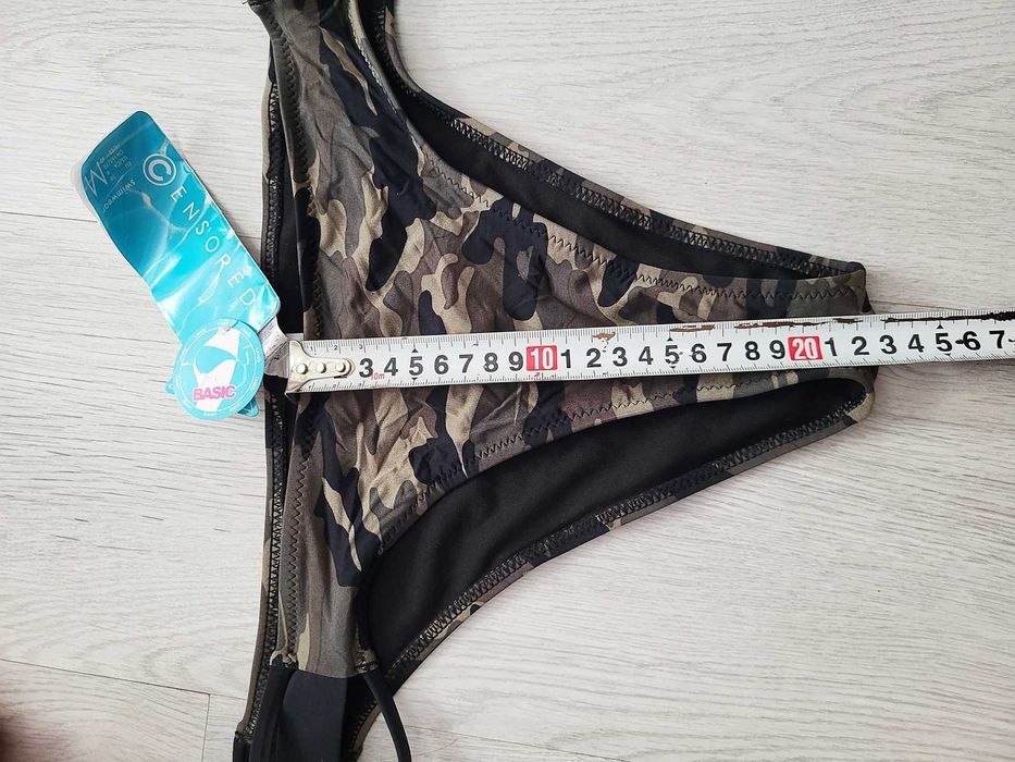 Nowe majtki figi od stroju kąpielowego bikini moro Censored