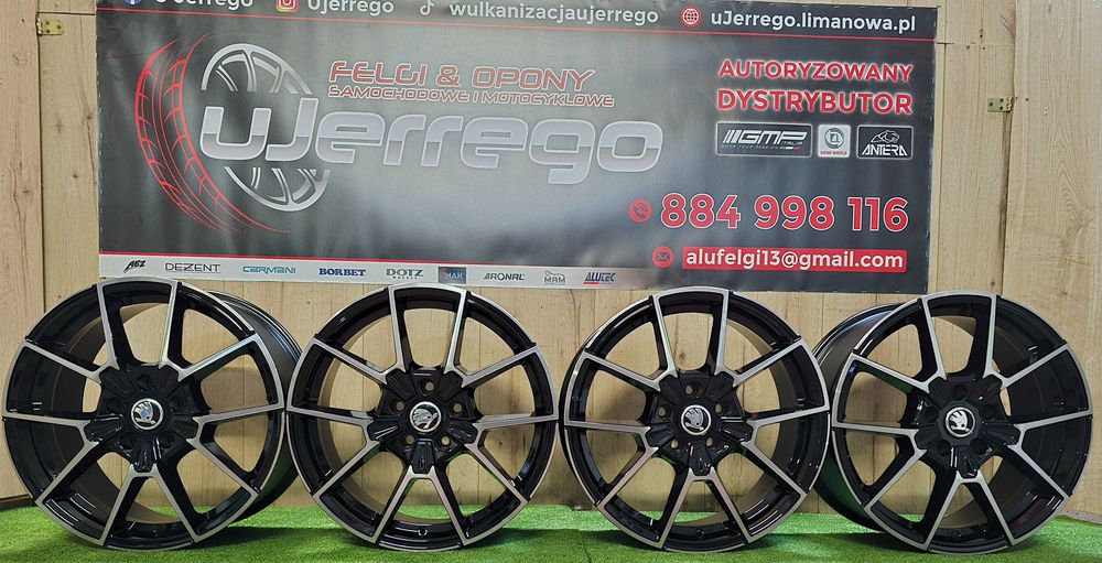 NOWE Alufelgi SKODA 17x5x100 - Fabia.Kamiq,Praktik,Rapid,Scala