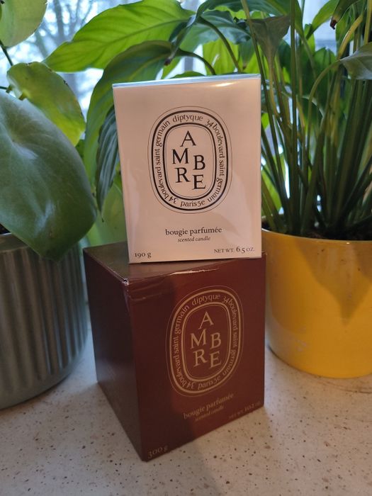 2 oryginalne świece bursztynowe AMBER