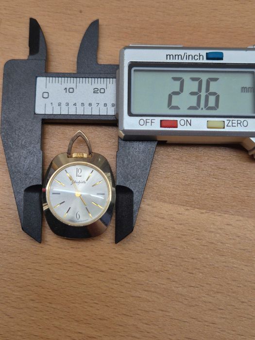 Rzadki unikalny zegarek naszyjnik *Glashutte*