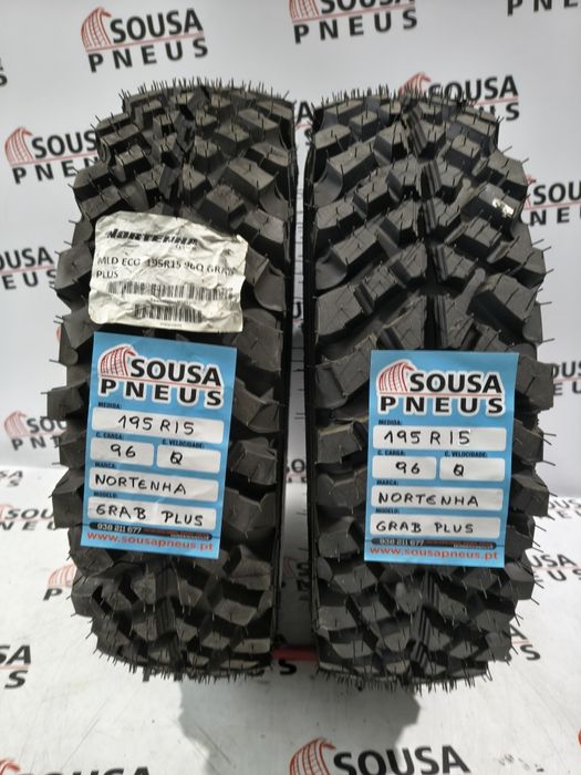 2 pneus nortenha 195R15 - Oferta da entrega