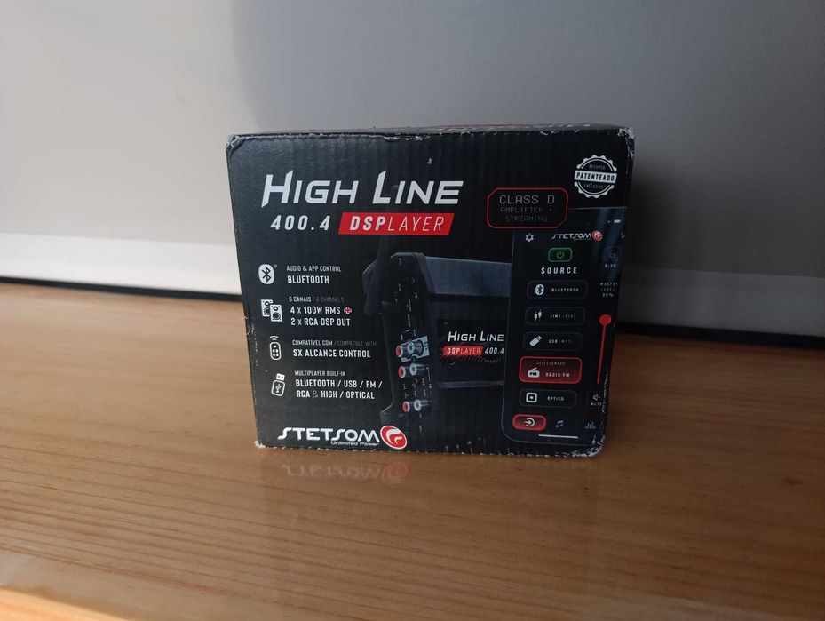 Amplificador Stetsom HL400.4 DSPLAYER - 4 Canais 100WRMS - DSP, RCA, B