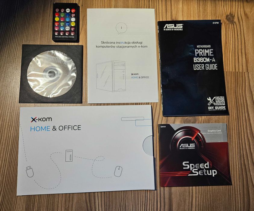 Komputer do biura i gier x-kom / i5-9400F / RX 580 / 16GB / ASUS B360M-A / SSD+HDD / Win11