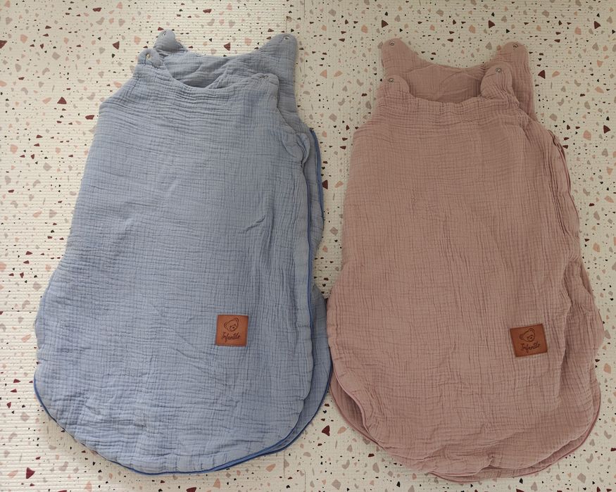 Śpiworek niemowlęcy muślinowy