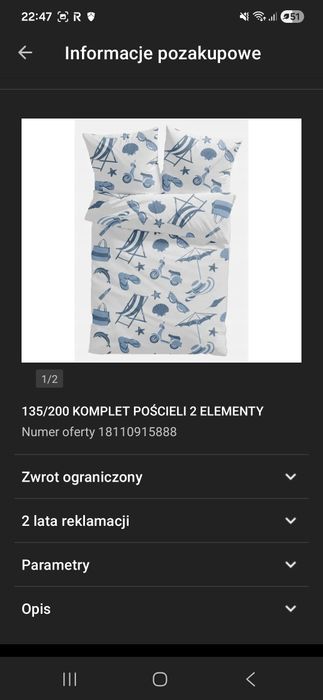 Kołdra obciążeniowa z dwoma kompletami pościeli