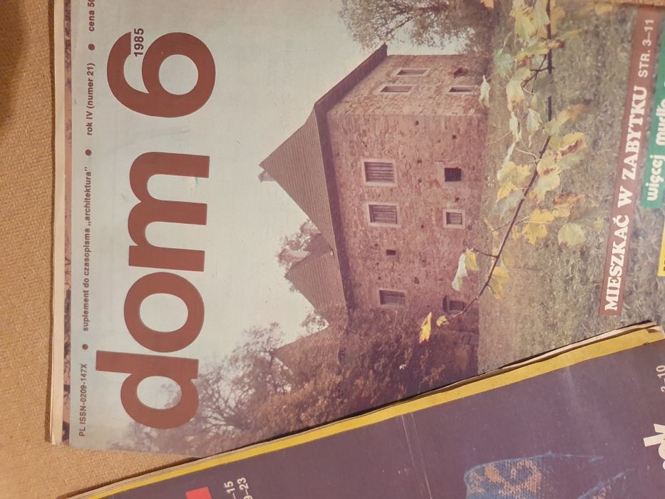 Stare czasopisma Dom 1 2 6 PRL 3szt 1986r