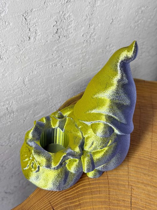 Duża figurka Gnoma z workiem, ozdoba, prezent, druk 3D, dekoracja