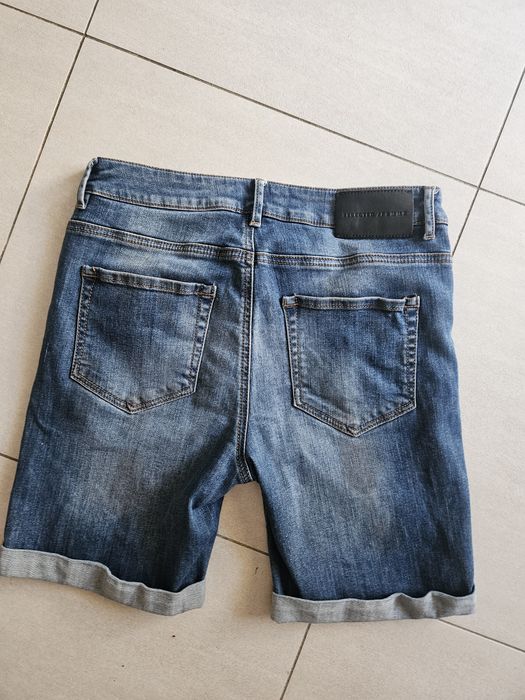 Spodenki damskie jeansowe r M 38 jeans z elastyna stan bdb