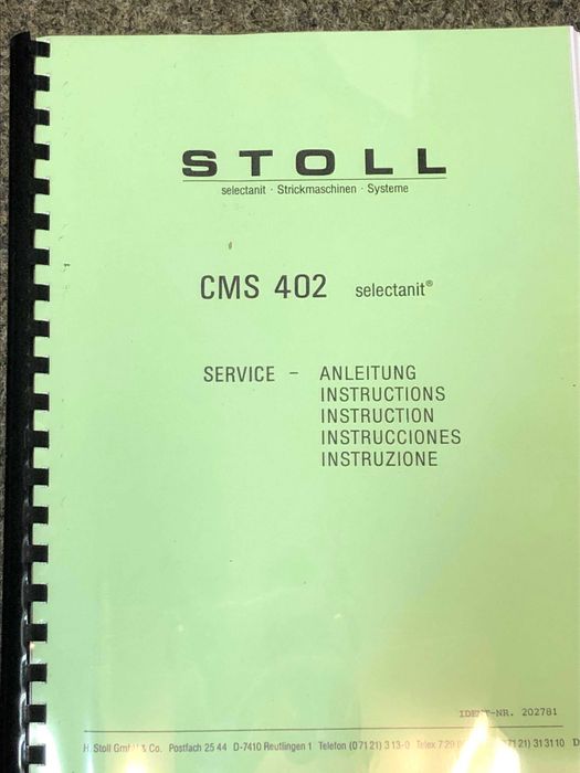 Instrukcja Stoll CMS 402