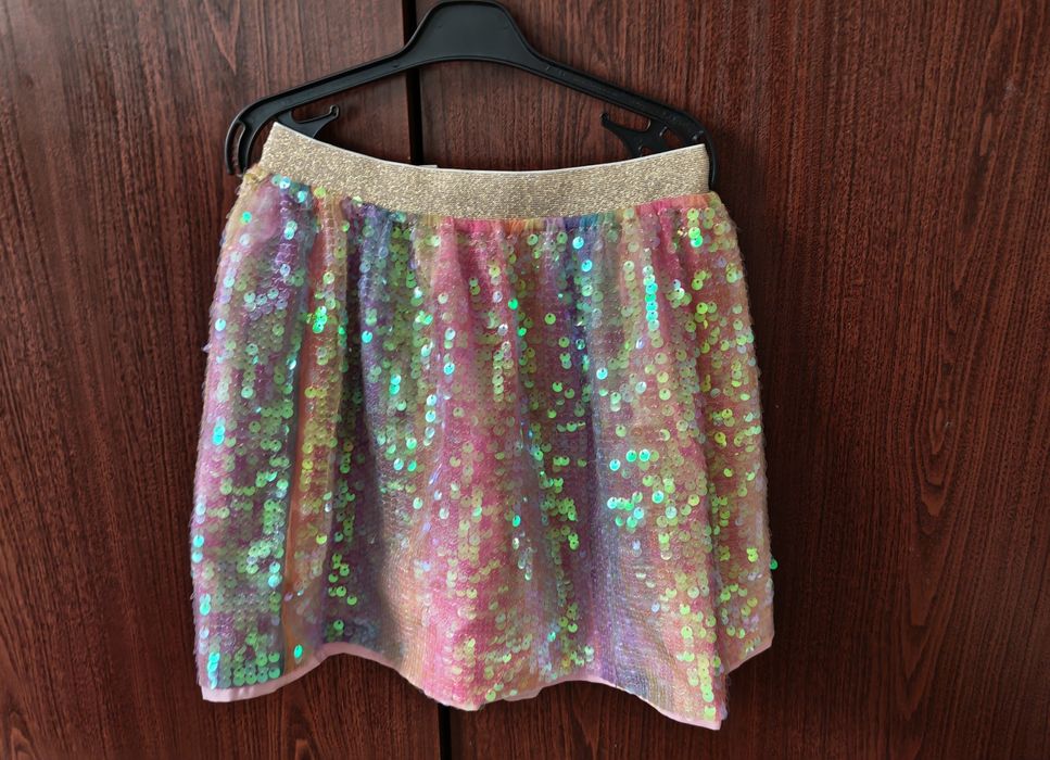 Cekinowa spódniczka h&m 122/128