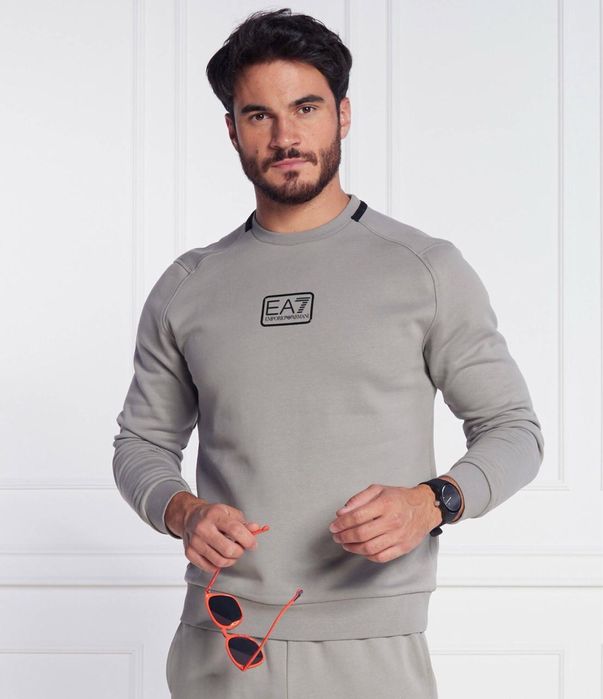 Чоловічий сірий світшот Emporio Armani Оригінал