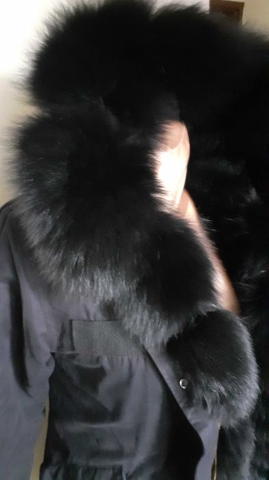 Kurtka parka z lisem premium