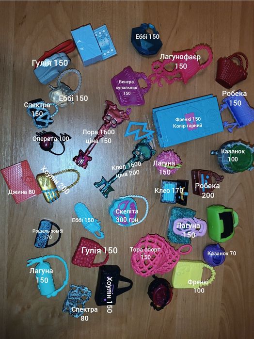 Монстер хай Monster high взуття аксесуари сумки