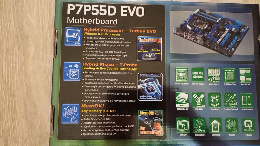 Płyta głowna Asus P7P55D EVO+ procesor intel core i7-860 2.80 GHz, LCA