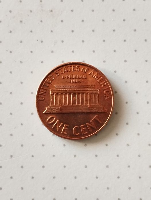 Moeda de 1 Cent 1964 não circulada dos Estados Unidos da América