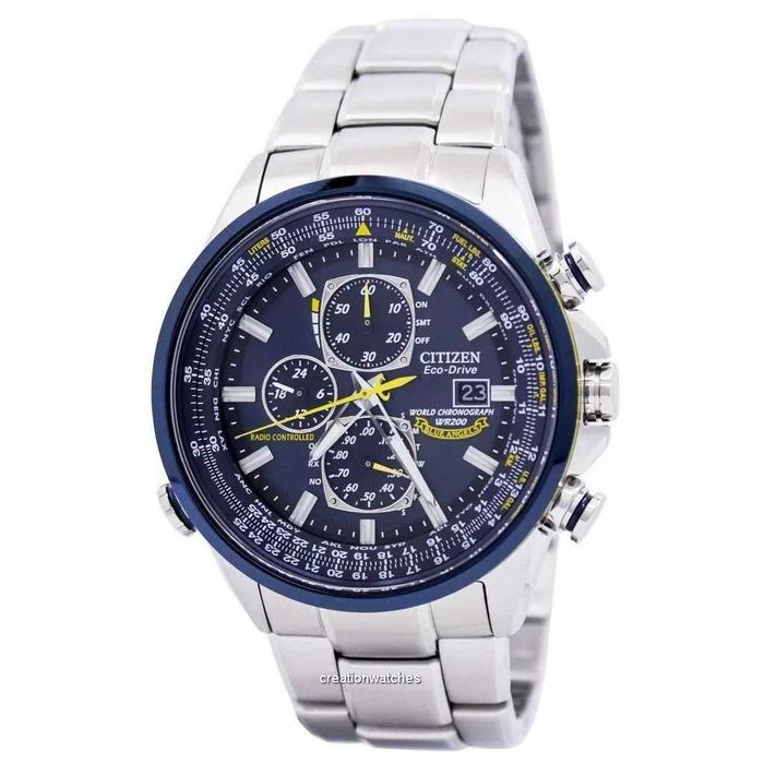 Zegarek Citizen Eco-Drive Blue Angels Radio Chronograph AT8020-54L