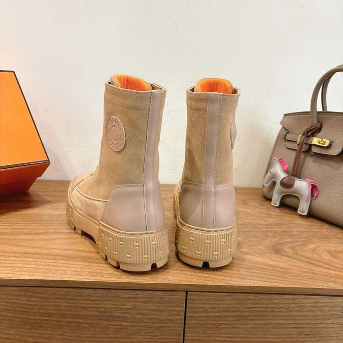 Botki Hermes 40 beż