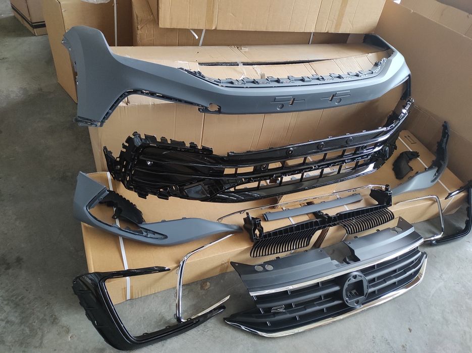 Бампер R-line в сборе Volkswagen Tiguan 2021 2022 2023