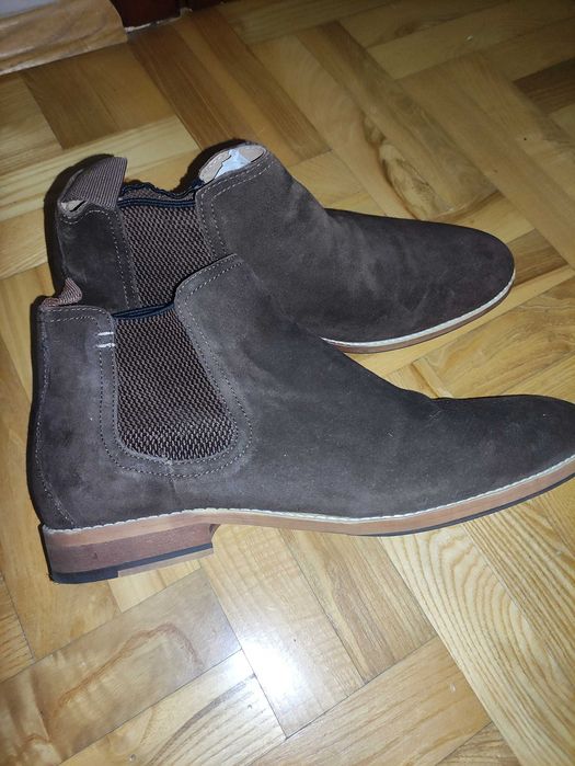 Buty męskie zamszowe