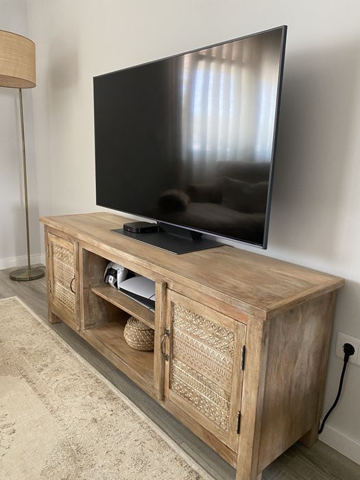 Conjunto de mobilia sala madeira maciça