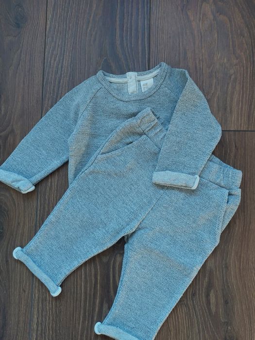 Szary dres zestaw komplet H&M rozm. 68